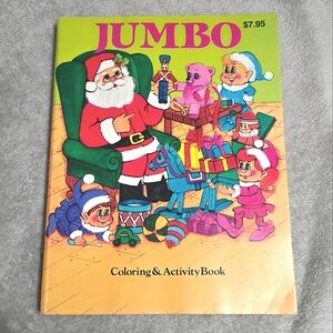 Vtg Jumbo Coloring Book